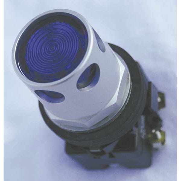 Illuminated Push Button, 30 mm, 1NO/1NC, Blue