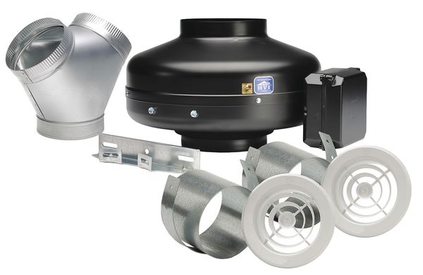 Inline Centrifugal Duct Fan, 4 In. Dia.