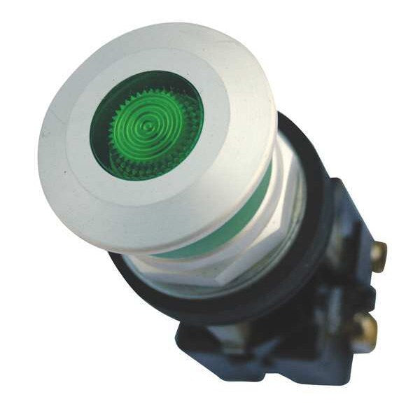 Illuminated Push Button, 30 mm, 1NO/1NC, Green