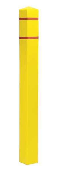 Post Sleeve, 4-1/2x4-1/2 In, 55In H, Yellow