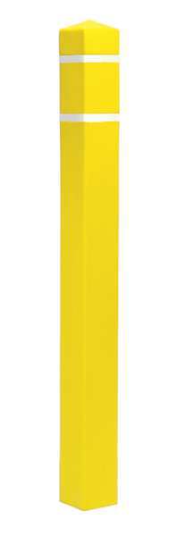 Post Sleeve, 4-1/2x4-1/2 In, 55In H, Yellow