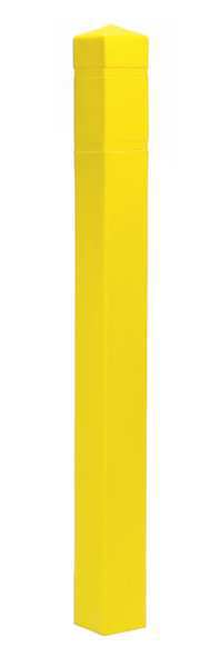 Post Sleeve, 4-1/2x4-1/2 In, 55In H, Yellow