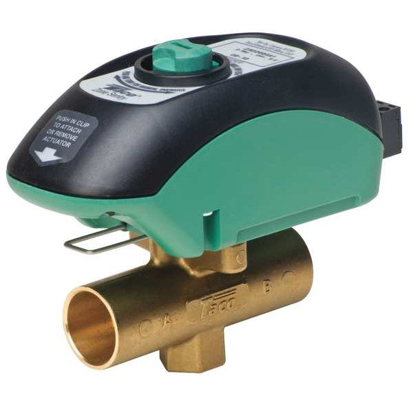 Zone Valve, 2 Way, NO, 1/2 In Sweat