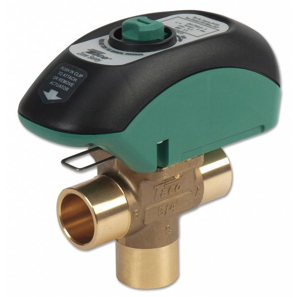 Valve, 3 Way, Open System, 1/2 In Sweat