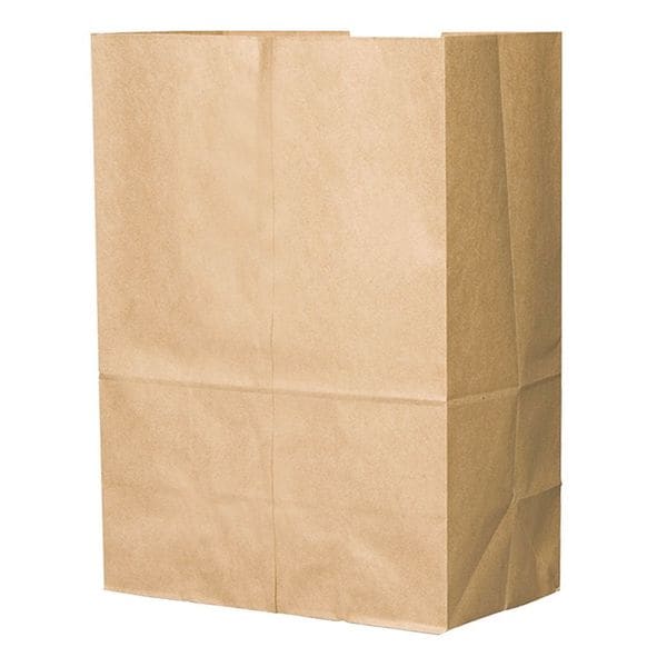 Shopping Bag Flat Bottom 1/6 BBL, Brown Pk400