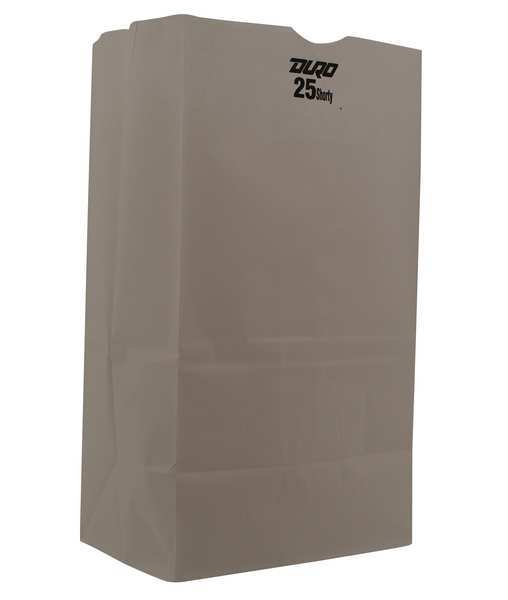 Grocery Bag Flat Bottom 25# Shorty White, Pk500