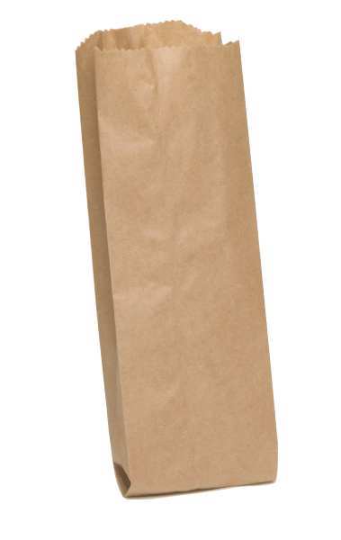 Pint Liquor Brown Merchandise Bag Pinched Bottom, Pk500
