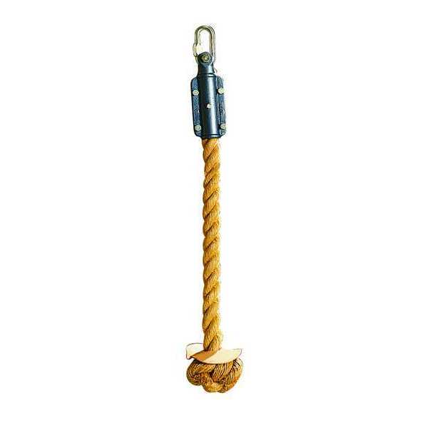 Climbing Rope W Turks Head Knot, 24 Ft