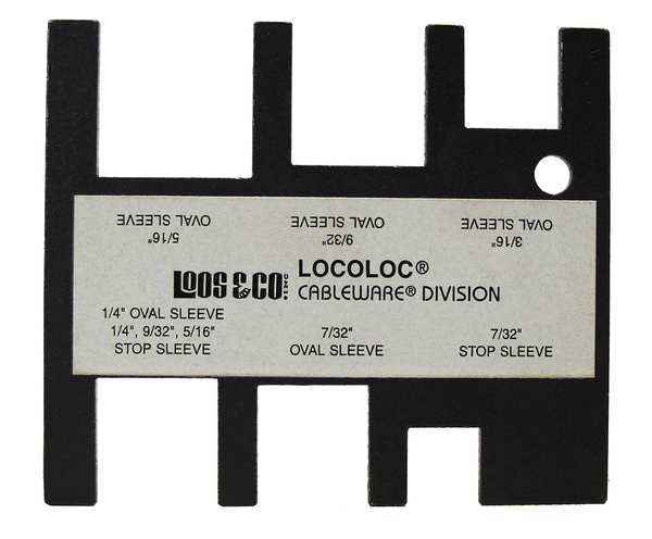 LocolocÂ® Oval and Stop Sleeve Gauge, 7/32-5/16