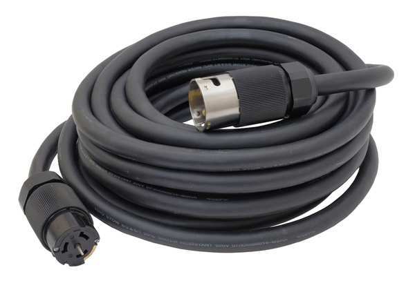 Temporary Power Cord, 50A, 100 ft, 125/250V