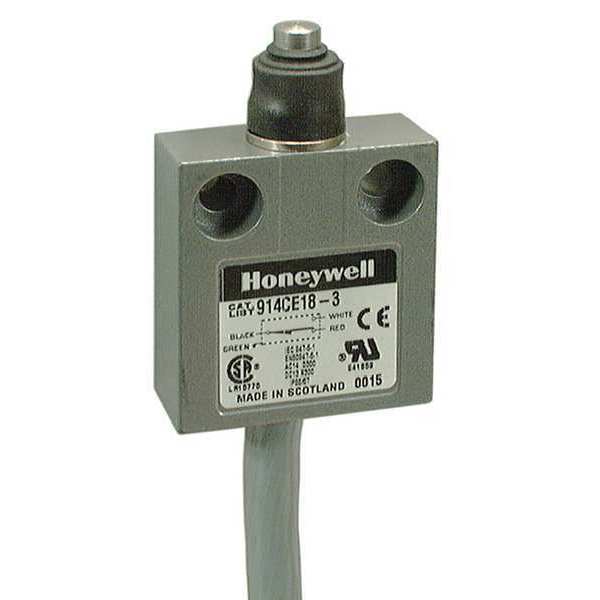Limit Switch, Plunger, 1NC/1NO, 5A @ 240V AC, Actuator Location: Top