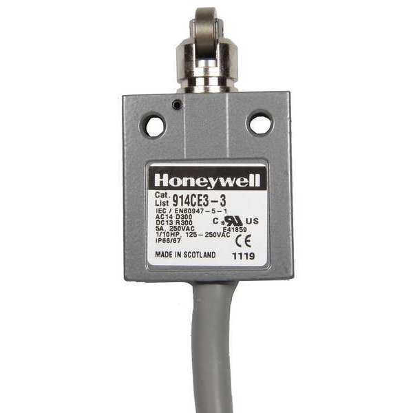 Limit Switch, Cross Roller, Plunger, 1NC/1NO, 5A @ 240V AC