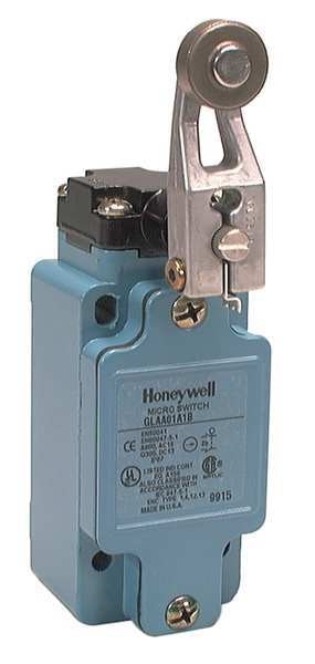 Limit Switch, Roller Lever, Rotary, 1NC/1NO, 10A @ 600V AC