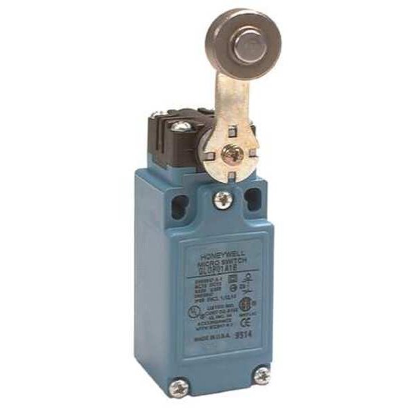 Limit Switch, Roller Lever, Rotary, 1NC/1NO, 10A @ 600V AC