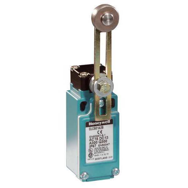 Limit Switch, Roller Lever, Rotary, 1NC/1NO, 10A @ 300V AC