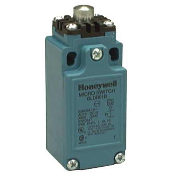 Limit Switch, Plunger, 1NC/1NO, 10A @ 600V AC, Actuator Location: Top