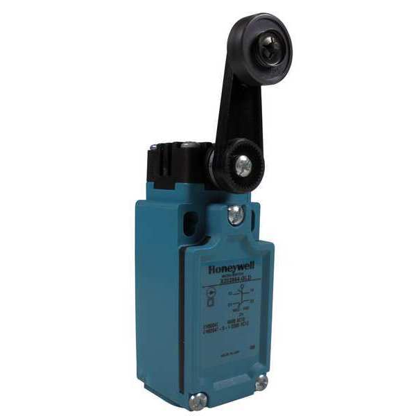 Limit Switch, Roller Lever, Rotary, 1NC/1NO, 10A @ 300V AC