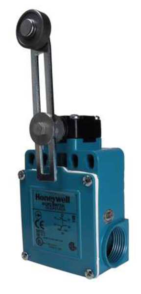 Limit Switch, Roller Lever, Rotary, 2NC/2NO, 10A @ 300V AC