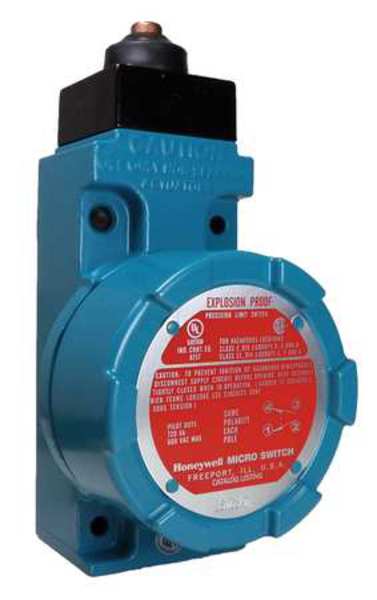 Hazardous Location Limit Switch, Plunger, 1NC/1NO, 10A @ 600V AC