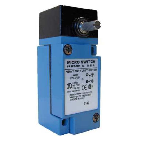 Heavy Duty Limit Switch, No Lever, Rotary, 1NC/1NO, 10A @ 600V AC