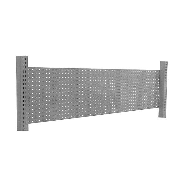 Pegboard Backwall, 72 W x 2 D x 14 H, Gray