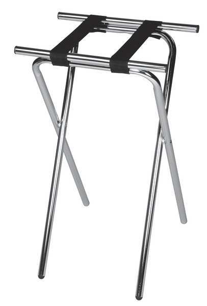 Deluxe Steel Tray Stand, Chrome, PK6