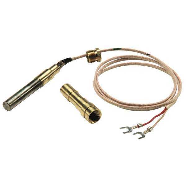 Thermopile, LP/NG, 250mv to 750mv, 36 in L., Pilot Generator, PG9 Pilot Adaptor, Tinnerman Clip