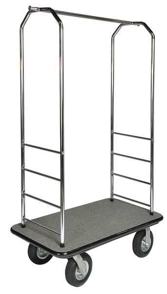 Bellman Cart, Stnlss Steel, Red Carpet