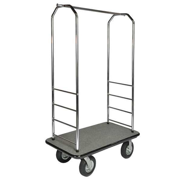 Bellman Cart, Stnlss Steel, Gray Carpet
