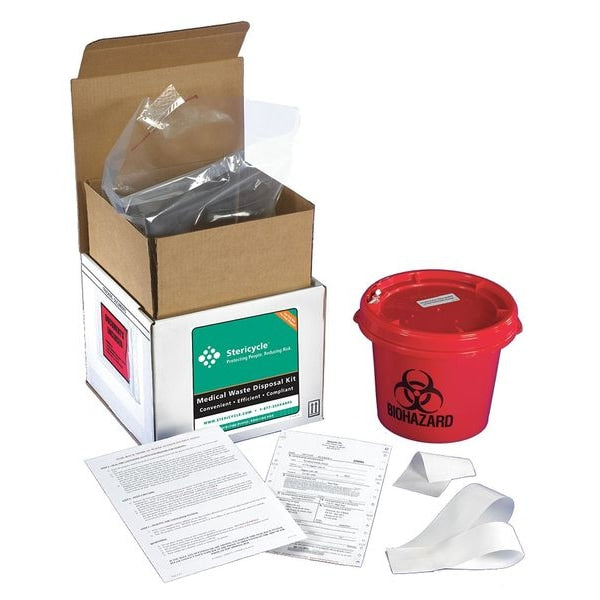 Reg Med Waste Mailback System, 1 Gal