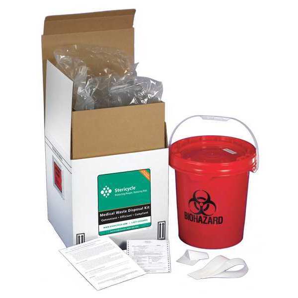 Reg Med Waste Mailback System, 5 Gal