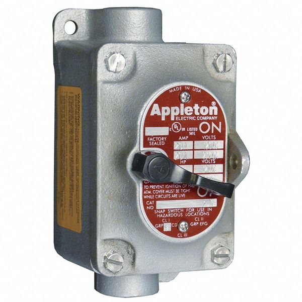 Motor Switch, 20A, 600V, FeedThru, Hub3/4, 2P