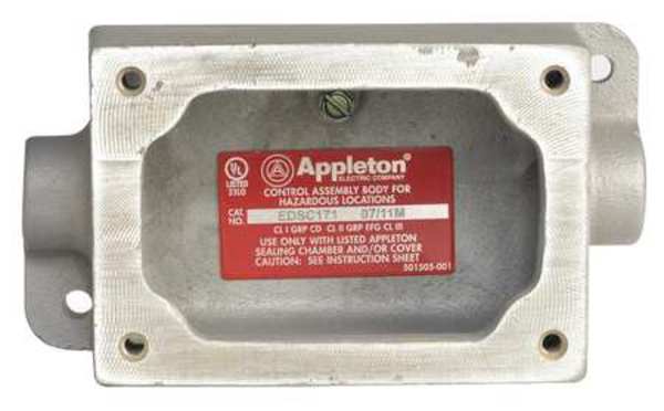 Mounting Body, 1Gang, 3/4In, Feed-Thru, Alum