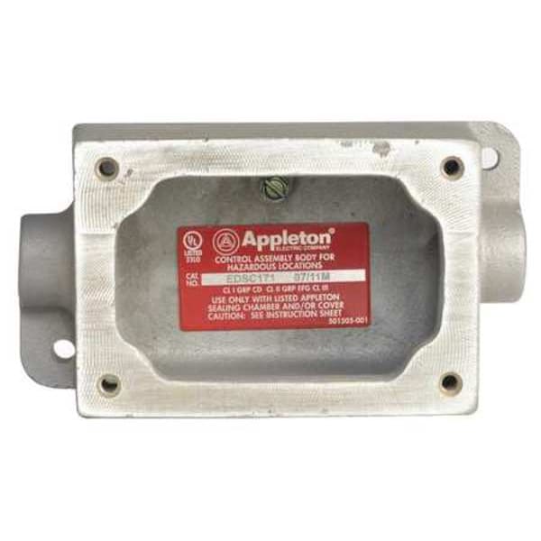 Mounting Body, 1Gang, 1In, Feed-Thru, M Iron