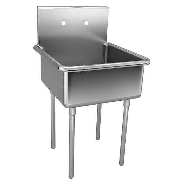 27 1/2 in W x 27 in L x 48 in H, Floor Mount, 304 Stainless steel