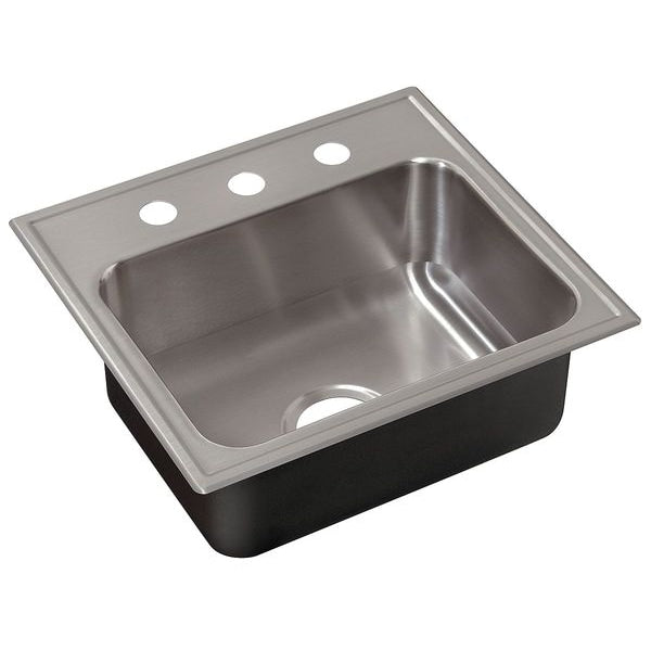 Drop-In Sink, Drop-In Mount, 3 Hole, Stainless steel Finish