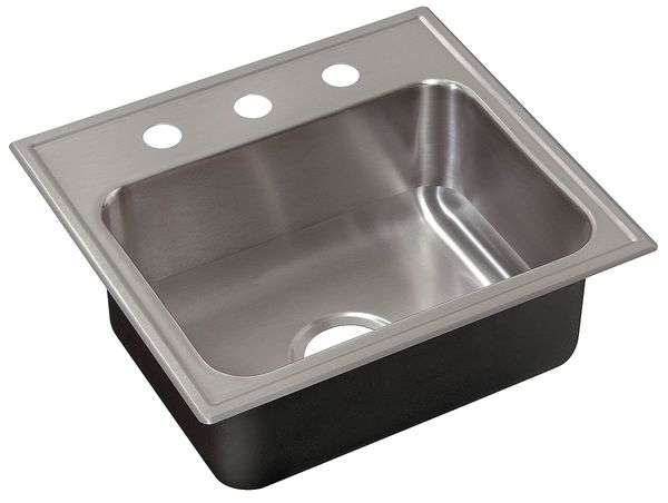 Drop-In Sink, 3 Hole, Stainless steel Finish