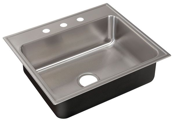 Drop-In Sink, Drop-In Mount, 3 Hole, Stainless steel Finish