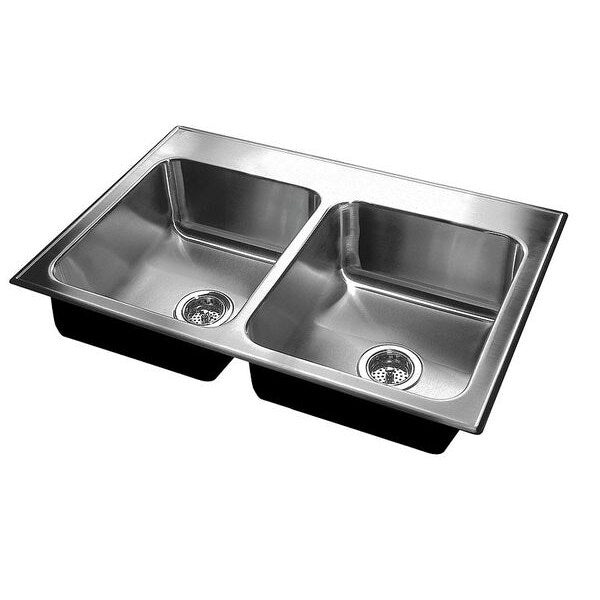 Drop-In Sink, 3 Hole, Stainless steel Finish