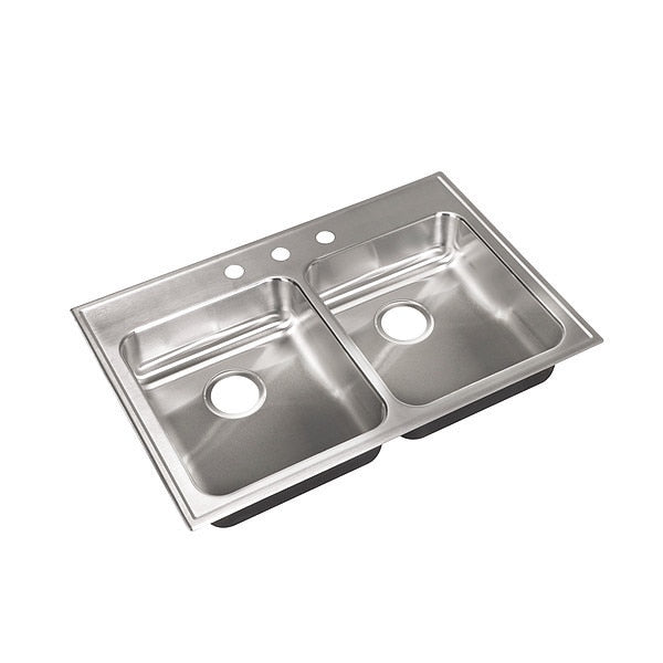 Drop-In Sink, 3 Hole, Stainless steel Finish