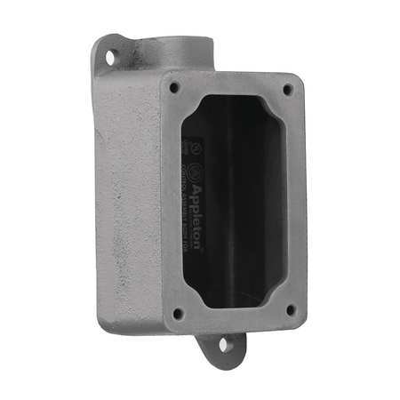 Mounting Body, 1Gang, 3/4In, Dead-End, Alum