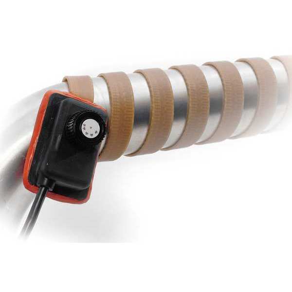 Heating Tape, Adjustable Thermostat Control, 120VAC, 576W, 2
