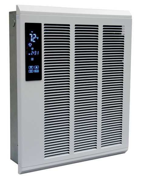 Recessed Electric Wall-Mount Heater, Recessed or Surface, 277V AC