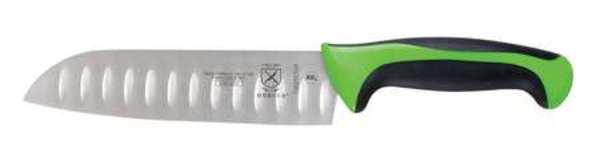 Santoku Knife, Granton Edge, 7 In., Green