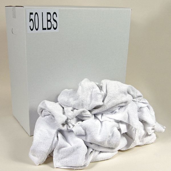 Recycled Cotton Terry Towels Cloth Rag 50 lb. 14