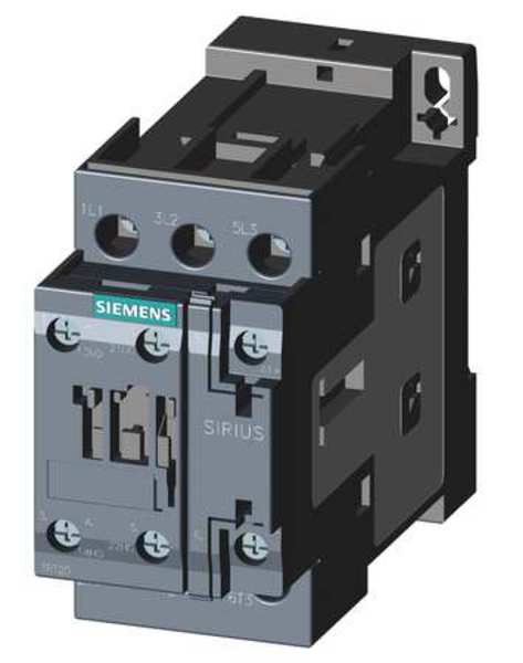 IEC Magnetic Contactor, 3 Poles, 24 V DC, 38 A, Reversing: No