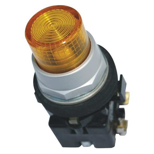 Illuminated Push Button Operator, 30 mm, Yellow