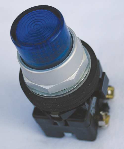 Illuminated Push Button, 30 mm, 2NO/2NC, Blue