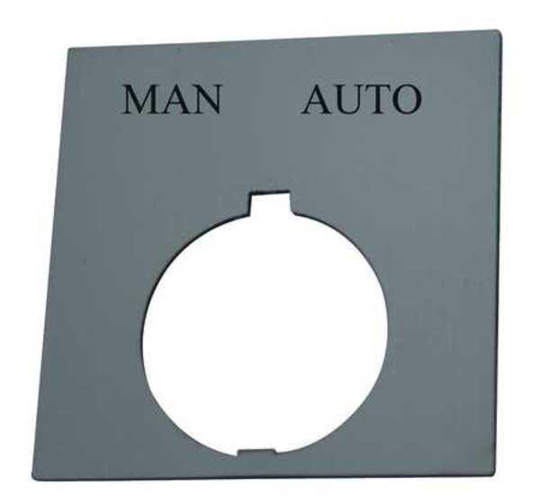 Legend Plate, Square, Man.Auto, Black