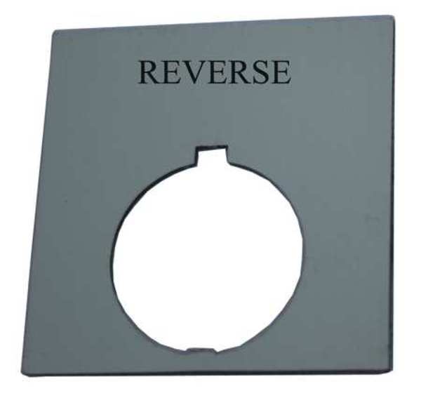 Legend Plate, Square, Reverse, Black